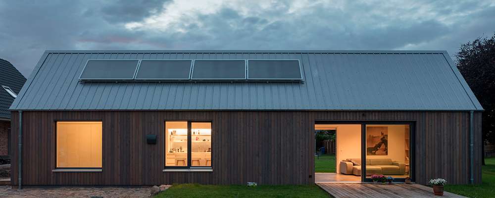 Einfamilienhaus mit der heiter entspannten Einfachheit eines skandinavischen Ferienhauses